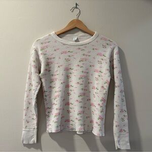 Floral thermal top ASO Rachel Green